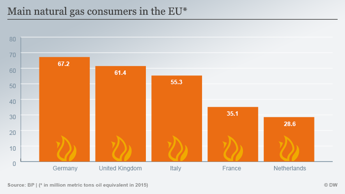 Infographic Main natural gas consumers in the EU
