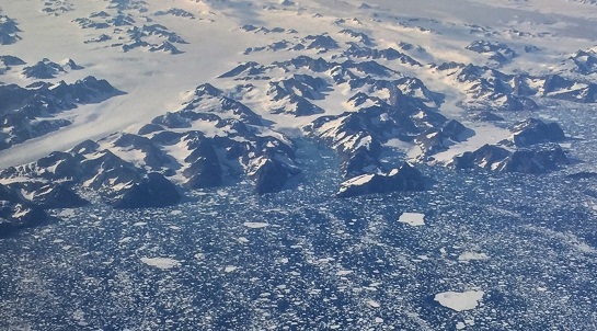 Arctic sea ice near the coast of Greenland in September of 2015 at the peak of the melt season. (Photo: Bob Berwyn)