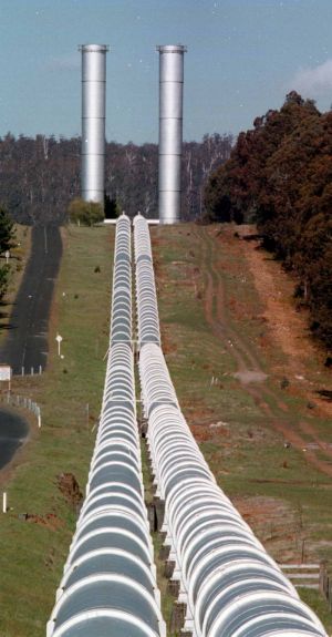 Hydro power in Tasmania.
