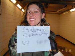 Elizabeth Christensen, a non-Native arrested water protector, was not strip-searched as many women of color were when arrested with Monet.