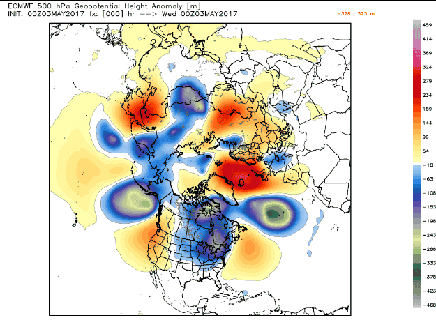 10-day animation of global weather pattern evolution.