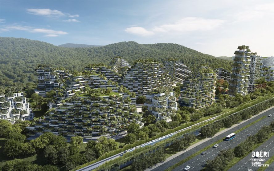 Liuzhou Forest City by Stefano Boeri Architetti, Forest City by Stefano Boeri Architetti, Forest City China, pollution fighting Forest City, Forest City air pollution, urban design Forest City, Liuzhou urban design,