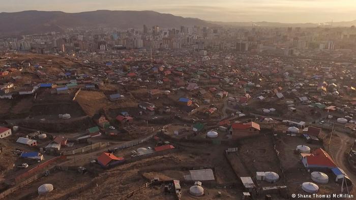 Wide view of the ger district in Ulaanbaatar, Mongolia (Shane Thomas McMillan)