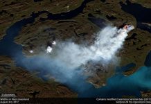There’s a wildfire burning in West Greenland right now.