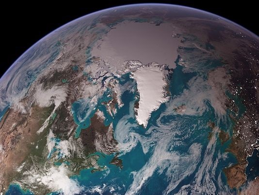 Polar View World NASA Goddard
