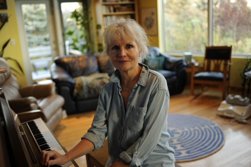 Lori Erhardt, a minister and musician, believes various health problems are related to gas in the area neare her home in Oxbow, Sask. 