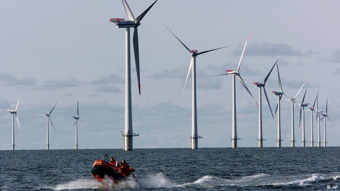 Offshore Windenergie Meer Bl&aring;vandshuk in D&auml;nemark (AP)