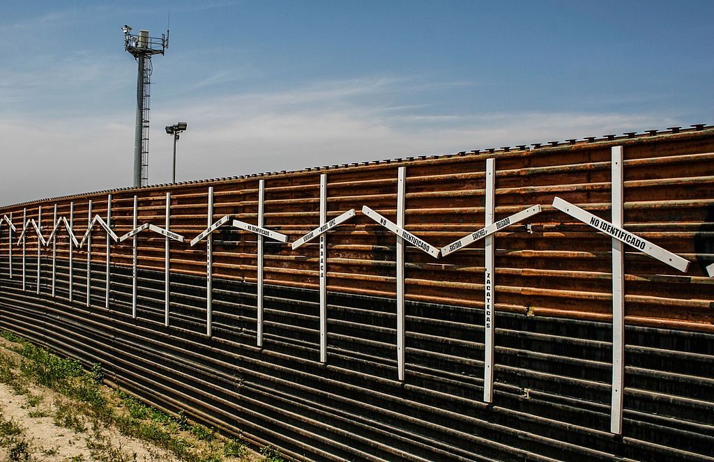 Mexico&ndash;United States barrier at the border of Tijuana, Mexico and San Diego, USA Photo: Tomas Castelazo