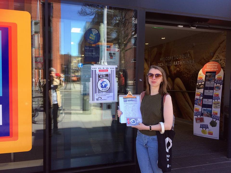 Claudia Tormey of VOICE Ireland Volunteering in Rathmines, CO Dublin Photo: Friends of the Earth Ireland