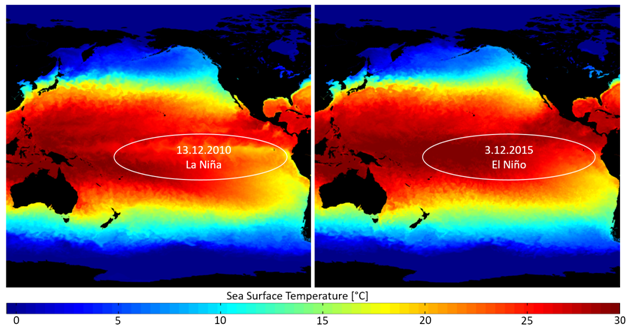 Global se-surface temperature distribution