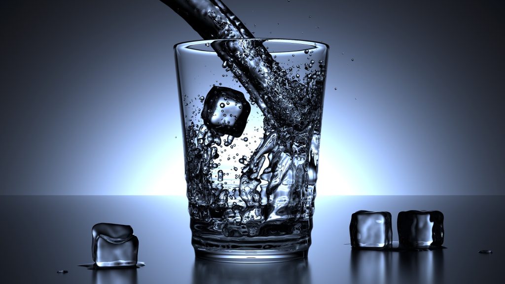 glass drinking water
