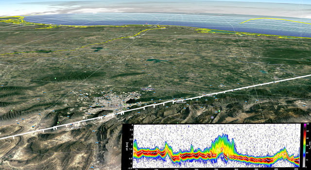 slide 2 - Mountainous area over Mexico