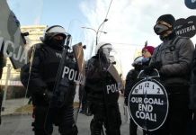 Heavy Police Presence Accompanies March for Climate at Katowice UN Talks