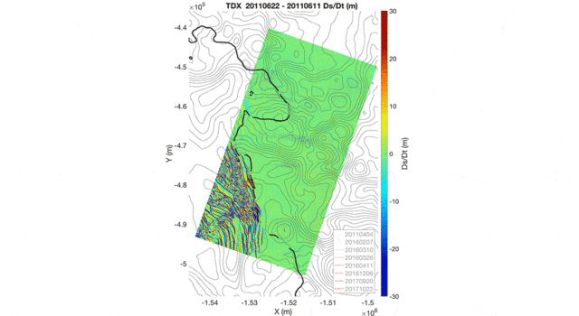 slide 2 - Changes in surface height at Thwaites Glacier's grounding line