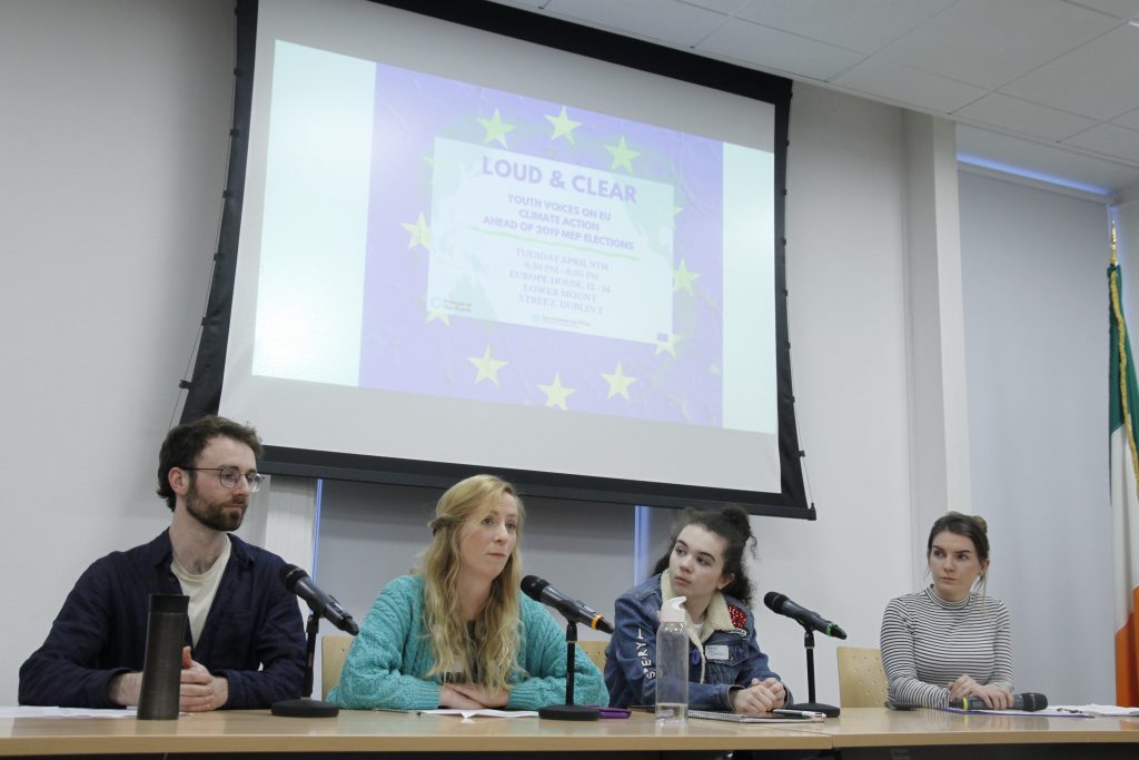 Clodagh Daly (second from left) and other panel  speakers Photo: Niall Sargent