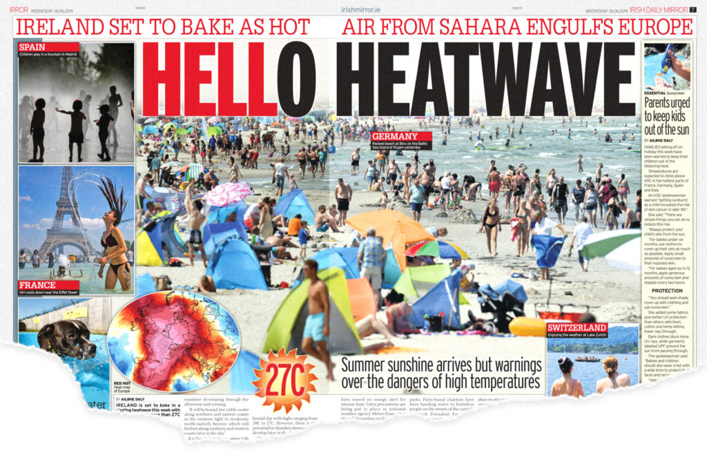 The Irish edition of the Daily Mirror, 26 June 2019