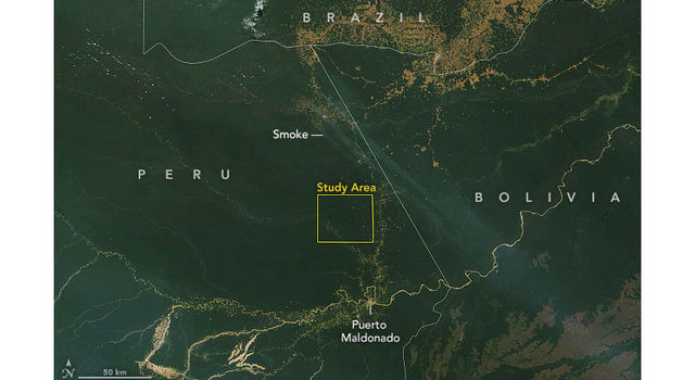 slide 2 - Satellite image, taken by NASA's Earth-observing Terra satellite on Aug. 18, 2019