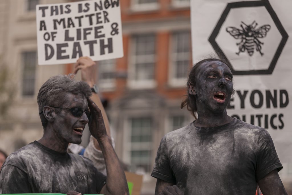Extinction Rebellion activists in Dublin Photo: Niall Sargent