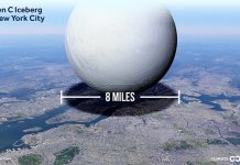 These images show just how big the Larsen C iceberg is.