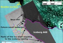 The Larsen C iceberg is already cracking up.