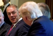 Zinke: One-third of Interior employees not loyal to Trump.