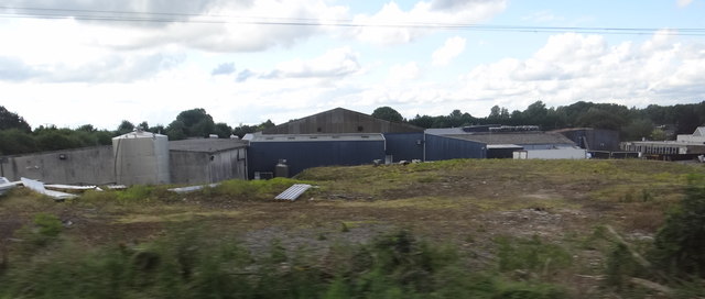 Rear of the factory premises of Rosderra Irish Meats, Clara, Offaly Photo: Ian Paterson