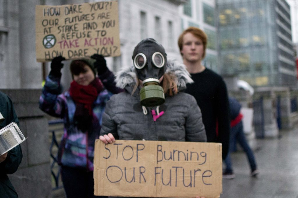 Cl;imate strike in Cork in solidarity with COP25 activists Photo: Shamim Malekmian