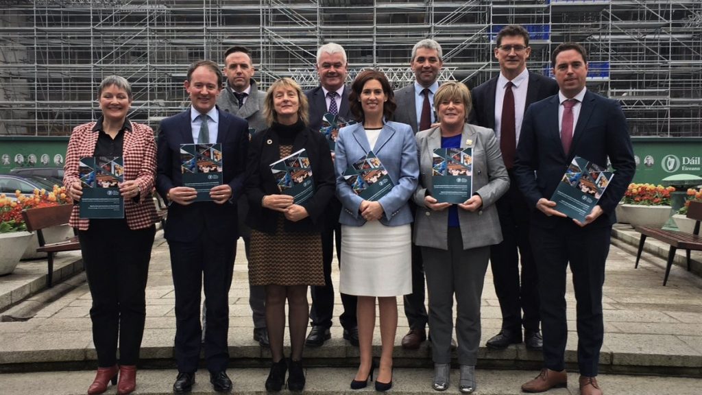 JOCCA Committee members at report release Photo: Oireachtas