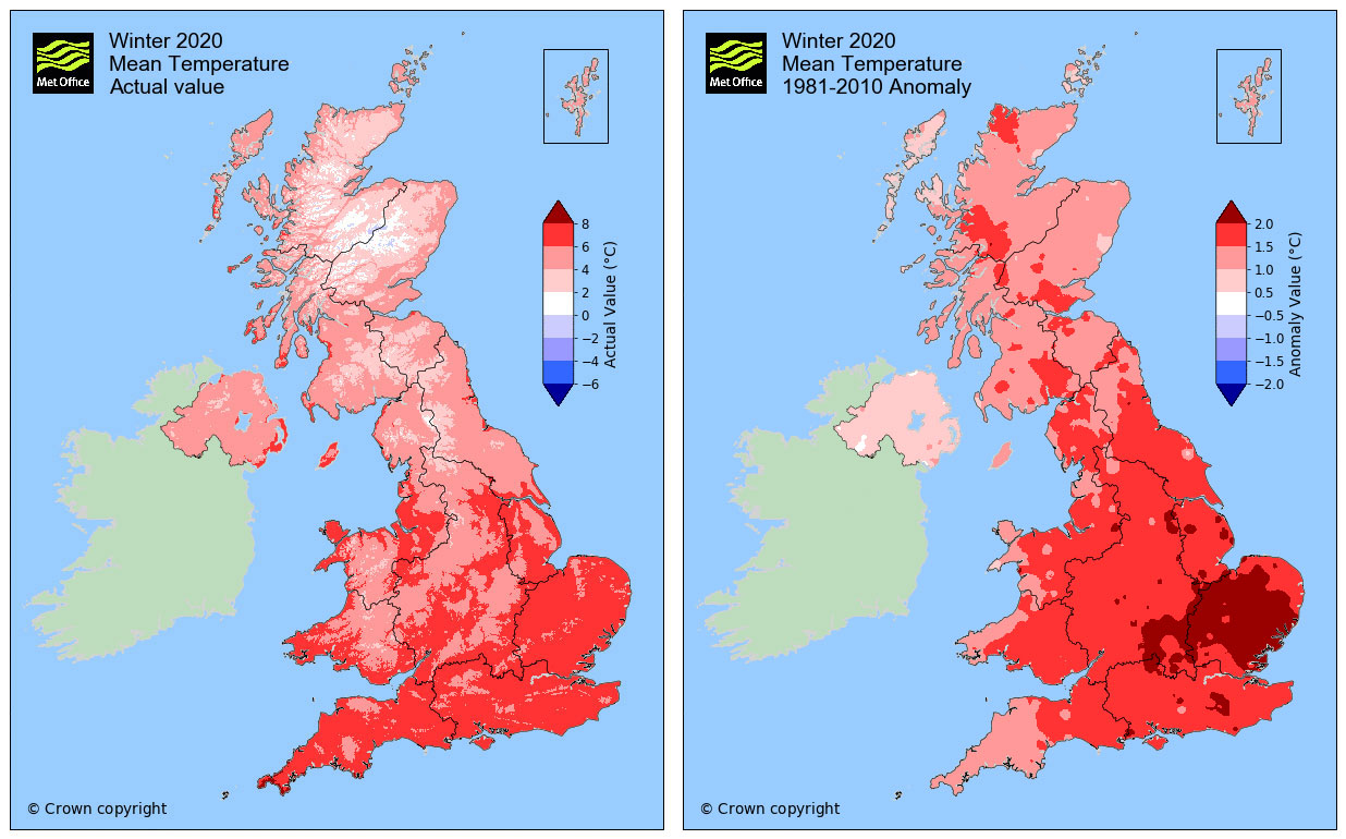 Met Office: The UK’s wet and warm winter of 2019-20 | Climate Change