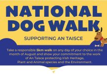Support An Taisce’s National Dog Walk: August 1st – 31st