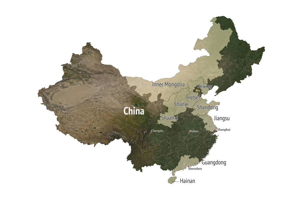 Chinese provinces. 