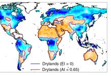 New study challenges finding that climate change will drive dryland expansion