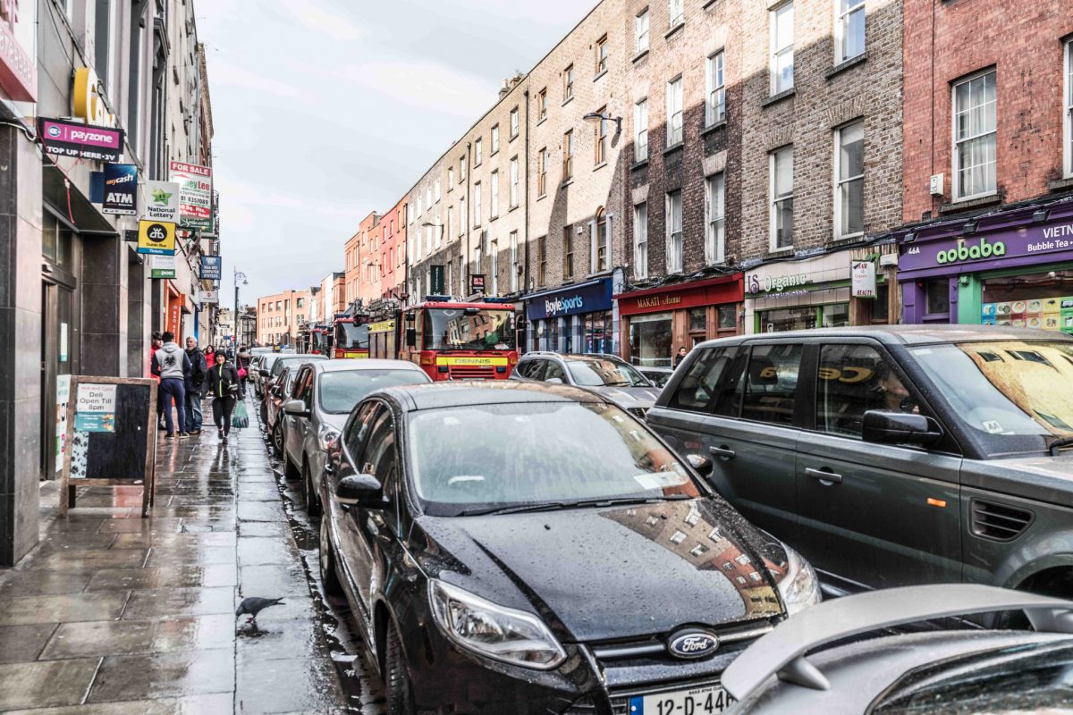 Dublin Fire Brigade stuck in traffic on Capel St, Co Dublin Photo: Peter Murphy